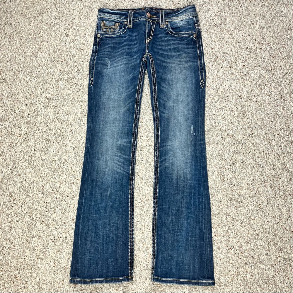 Rock Revival Christina Boot Jeans Womens Medium wash Denim Pants Bootcut Size 29